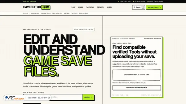 saveeditor.com Screenshot