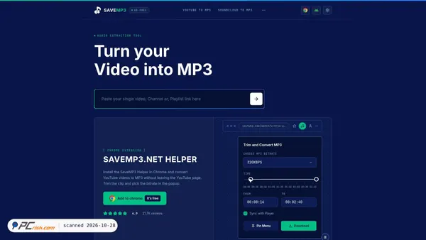 savemp3.net screenshot