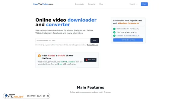 savethevideo.com screenshot