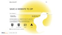 Captura de ecrã de saveweb2zip.com