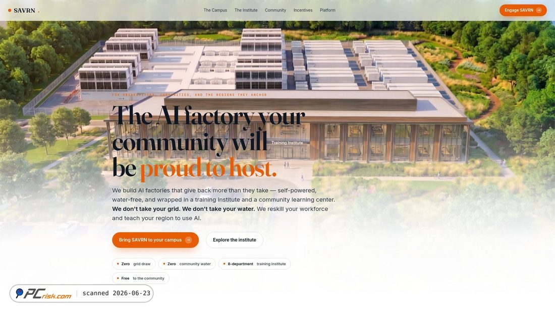 Screenshot of savrnplatform.com