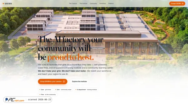 savrnplatform.com screenshot