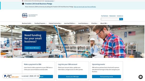 sba.gov screenshot