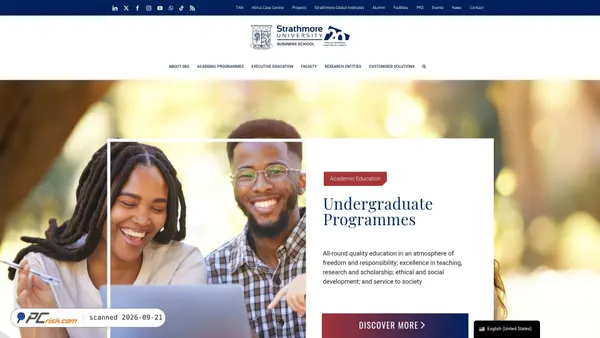 Captura de sbs.strathmore.edu