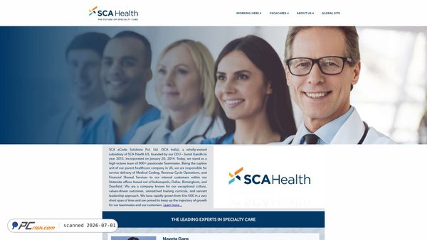scahealth.in screenshot