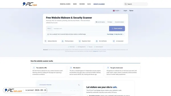 scanner.pcrisk.com screenshot