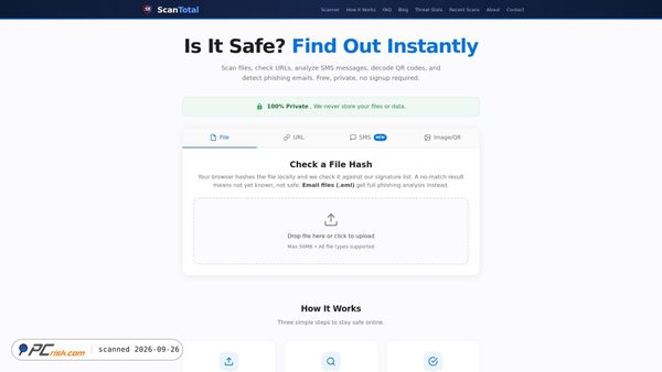 scantotal.net Screenshot
