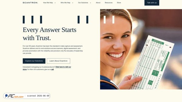 scantron.com screenshot