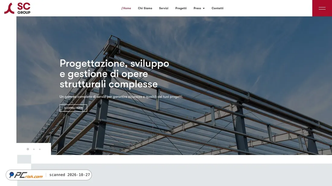 Screenshot of scgroupsrl.com