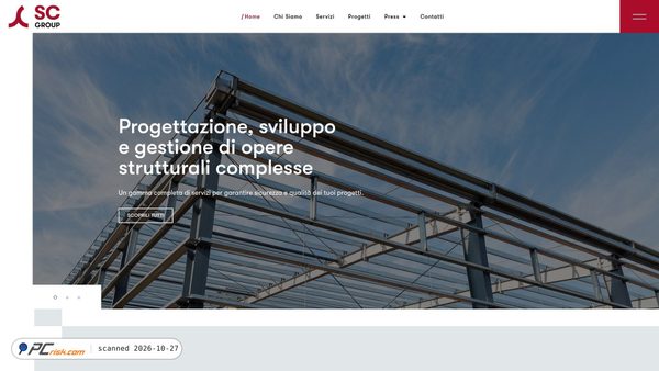scgroupsrl.com screenshot