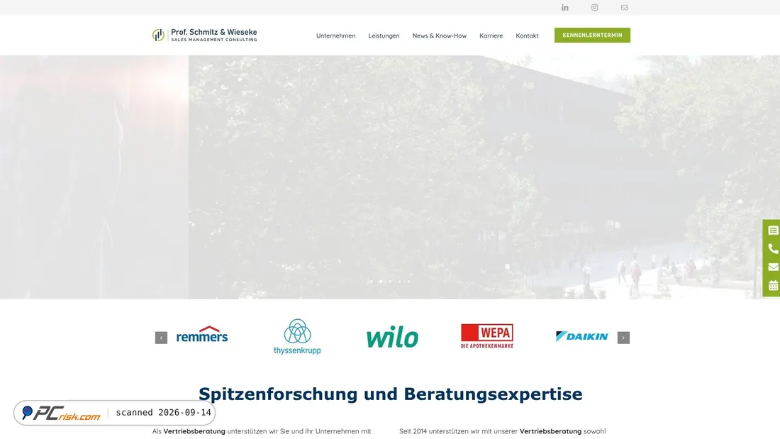 Screenshot di schmitz-wieseke.de