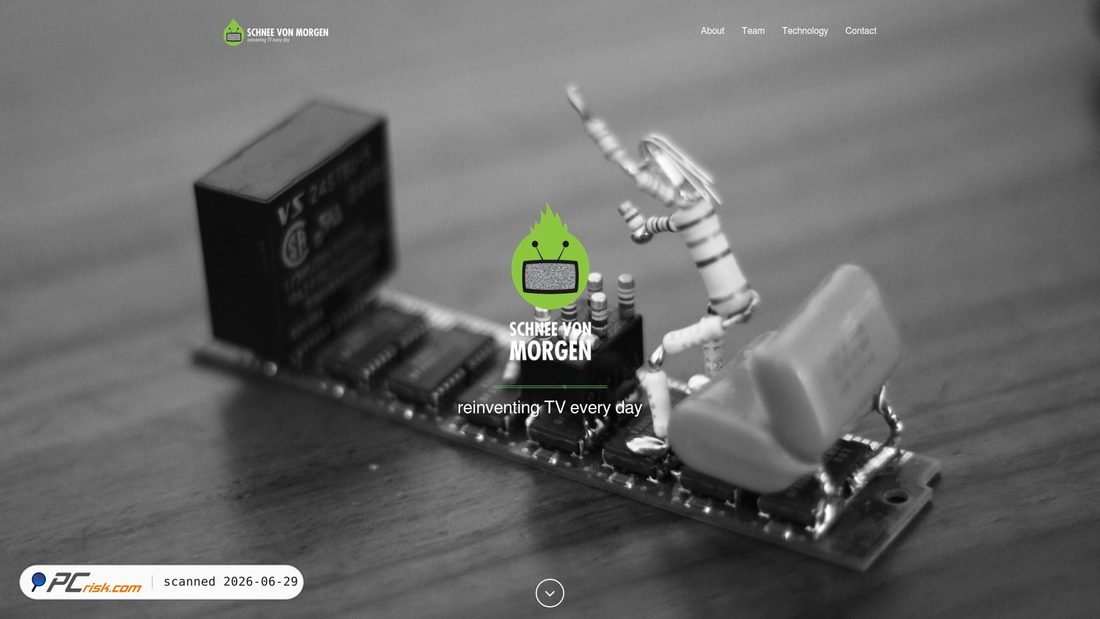 Screenshot of schneevonmorgen.com