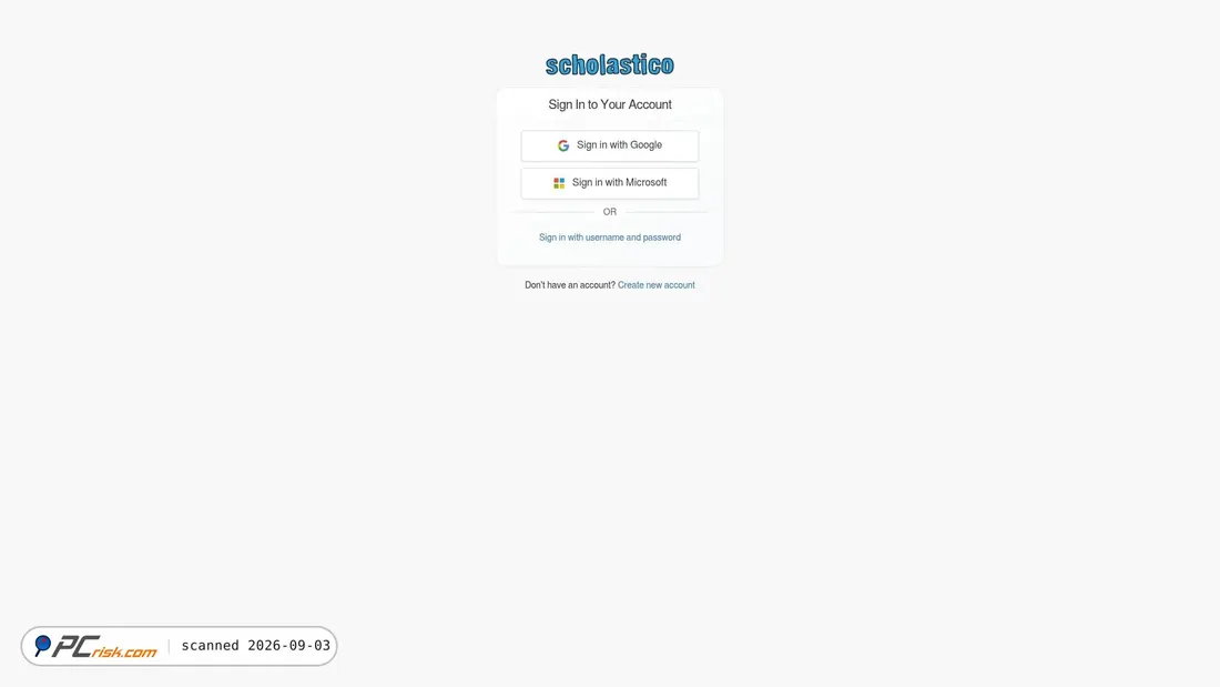 Screenshot von scholastico.net