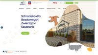 Captura de ecrã de schronisko.szczecin.pl