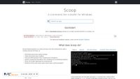 Captura de ecrã de scoop.sh