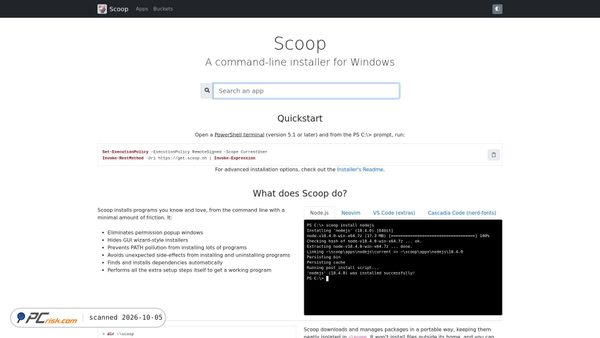 scoop.sh screenshot