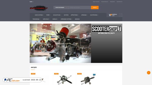 scootershop.lt screenshot