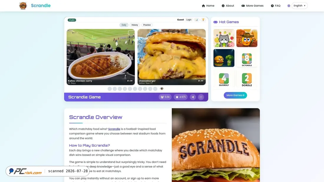Screenshot of scrandle.cc