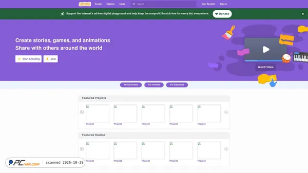 scratch.mit.edu Screenshot