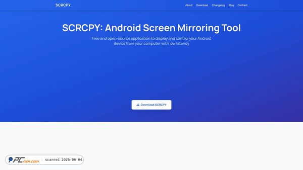 scrcpy.org screenshot