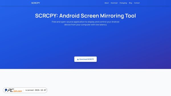 scrcpy.org Screenshot