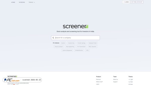 screener.in screenshot