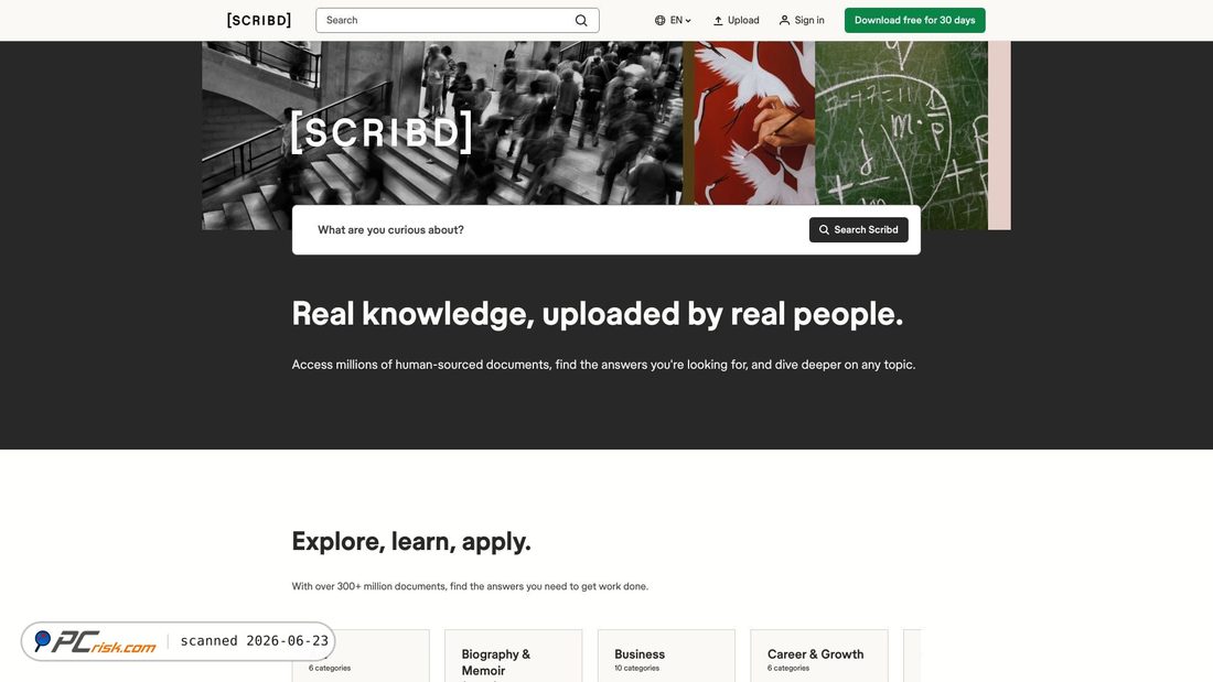 Screenshot von scribd.com