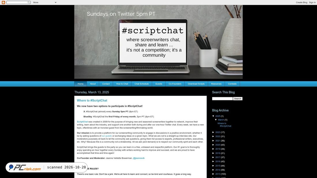 Screenshot von scriptchat.com