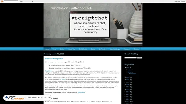 Screenshot di scriptchat.com