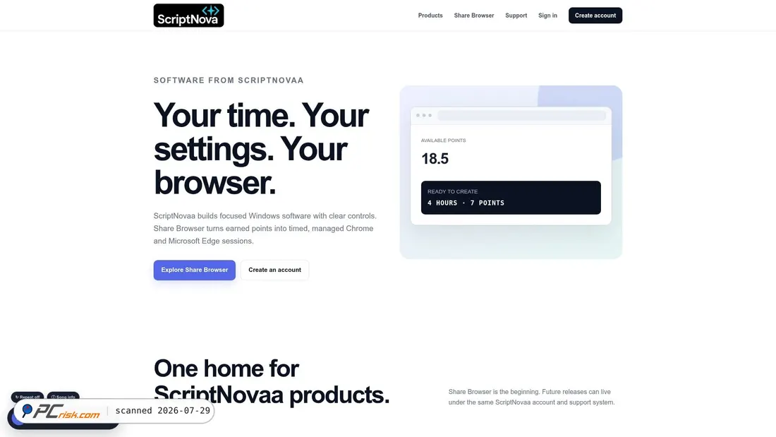 Screenshot of scriptnovaa.com