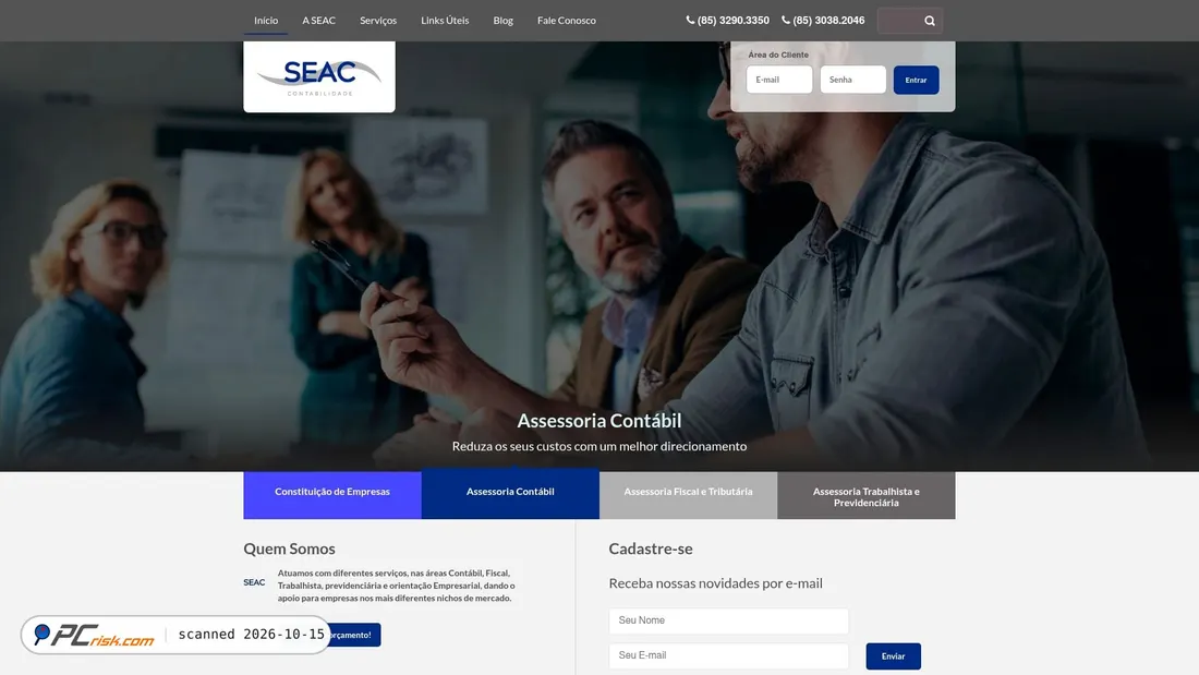 Captura de ecrã de seaccontabil.com.br