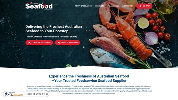 seafood.completefoodservices.com.au Screenshot