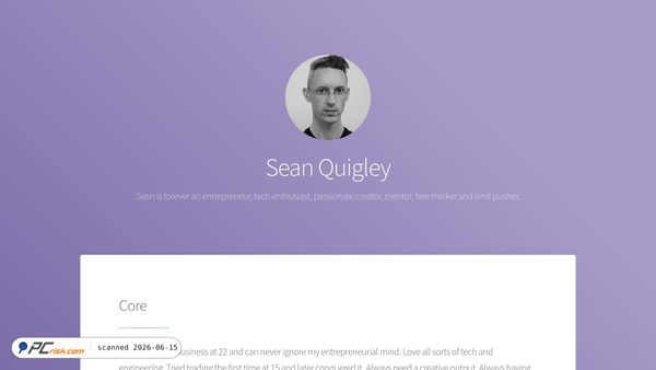 seanquigley.com screenshot