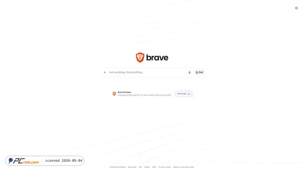 Capture d’écran de search.brave.com