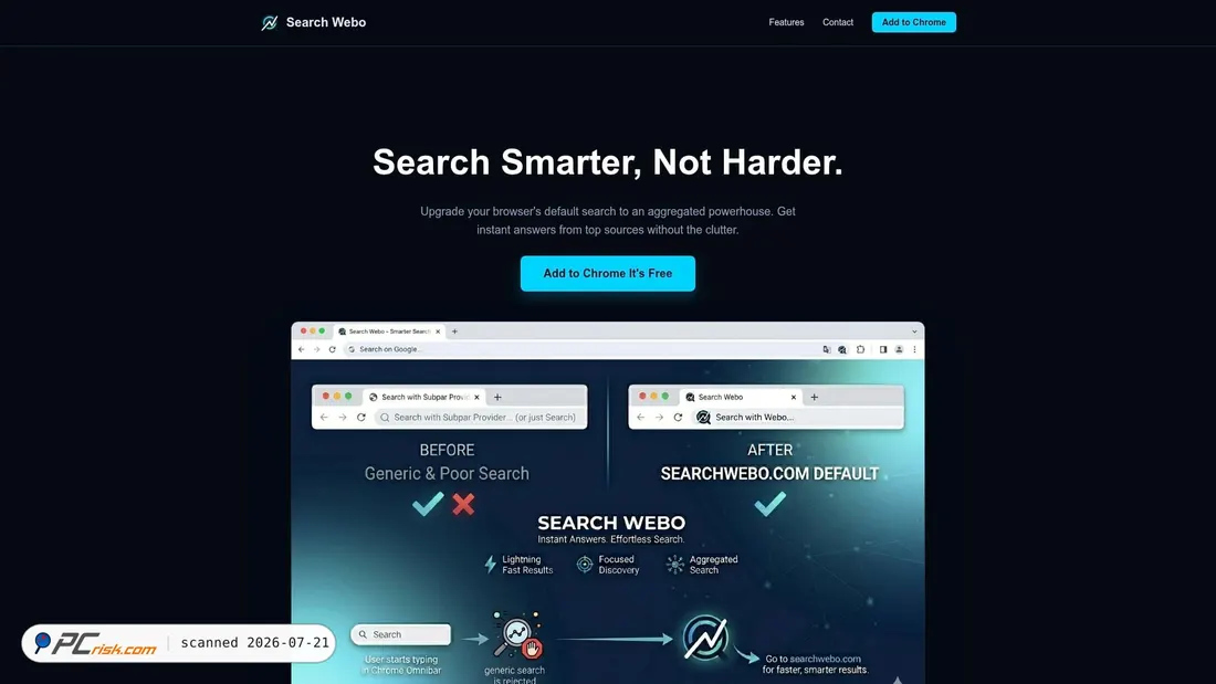 Screenshot of searchwebo.com