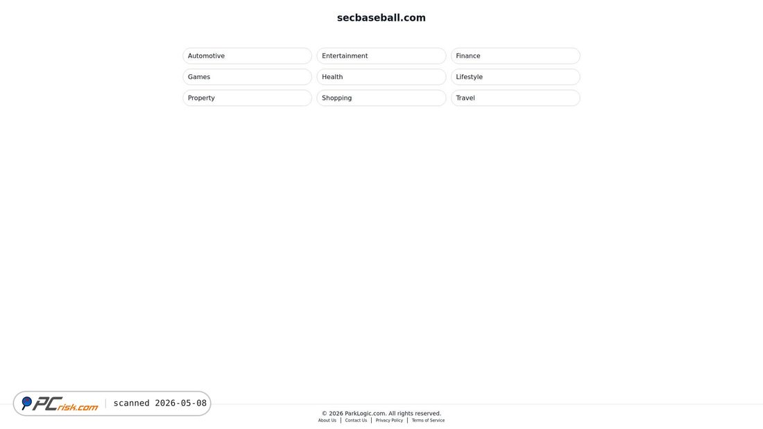 Captura de ecrã de secbaseball.com