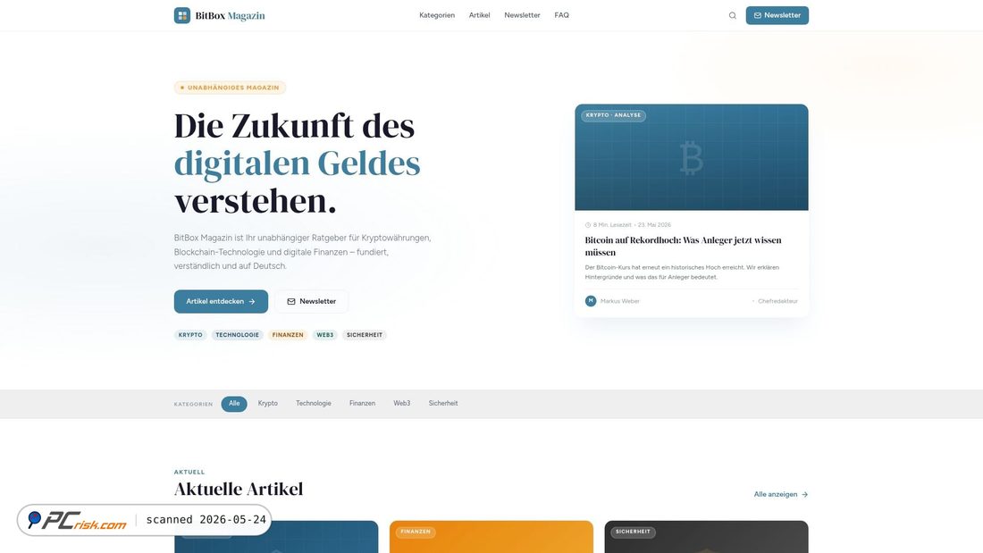 Screenshot of secure-bitbox.ch
