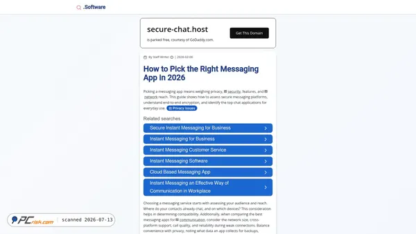 secure-chat.host screenshot