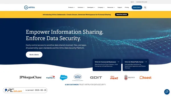 secure.virtru.com screenshot