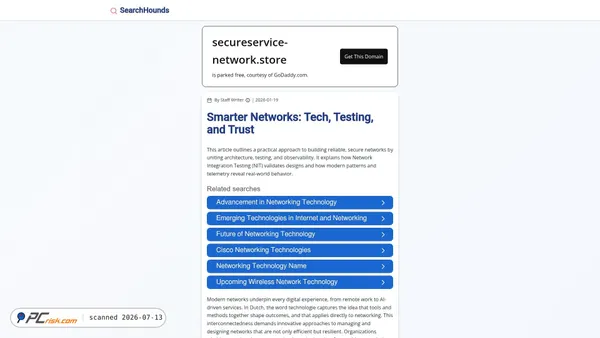 secureservice-network.store screenshot