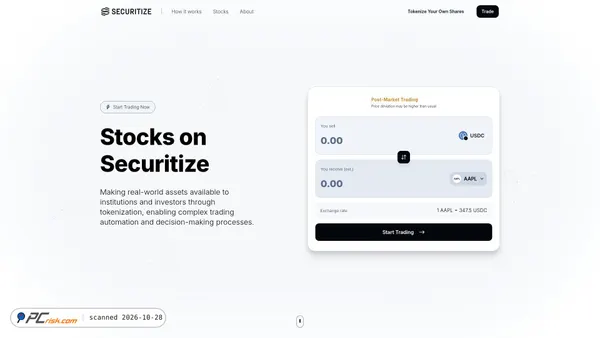 securitize-market.com Screenshot