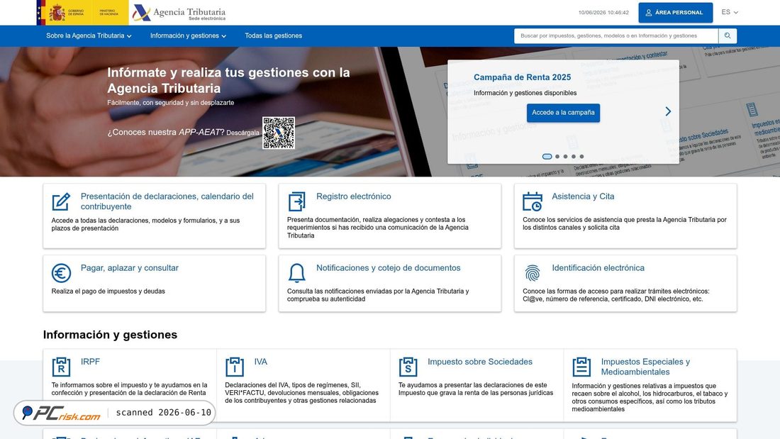 Screenshot of sede-agentributariasgob.buzz