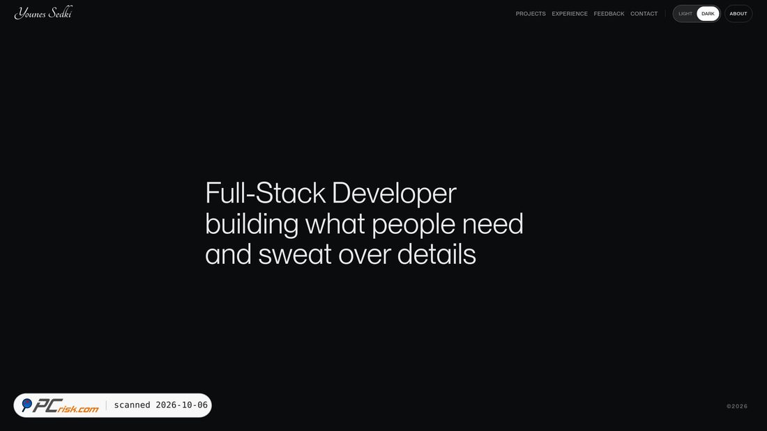 Screenshot of sedkiy.dev