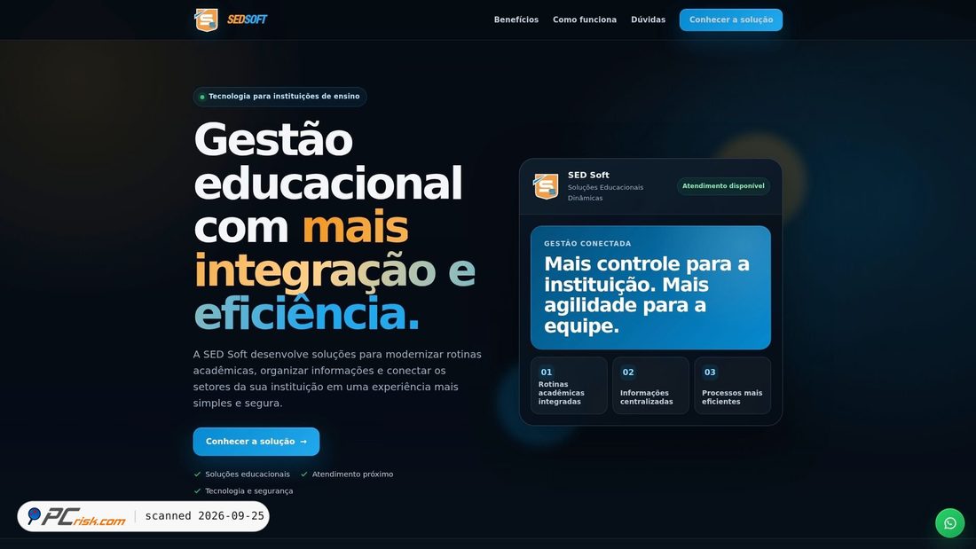 Captura de ecrã de sedsoft.com.br