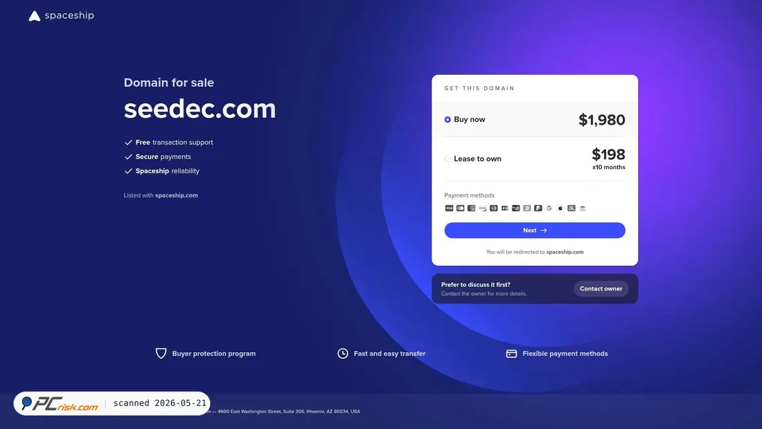 Screenshot of seedec.com