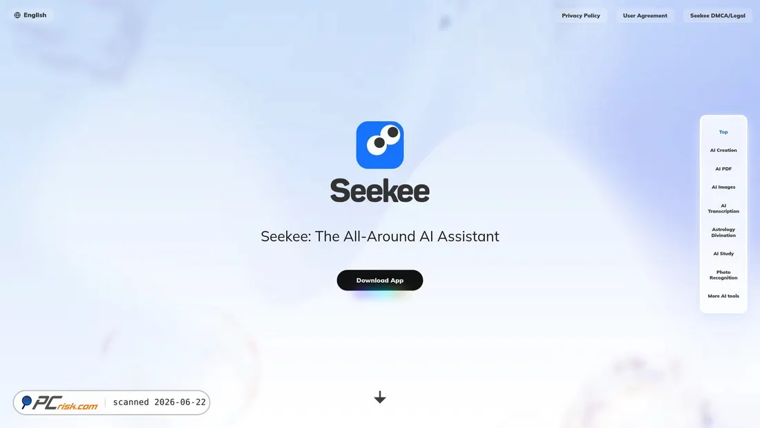 Screenshot of seekee.ai