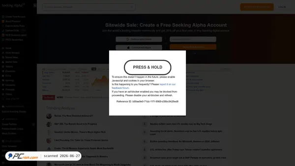 seekingalpha.com screenshot