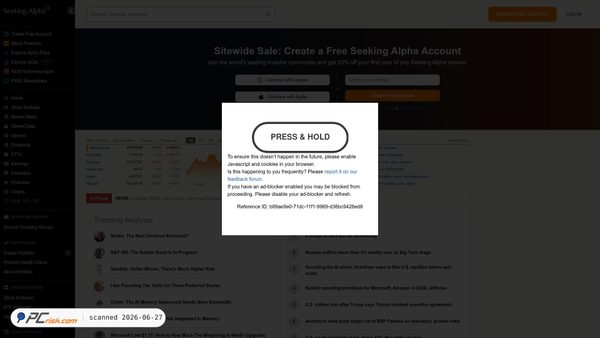 seekingalpha.com screenshot