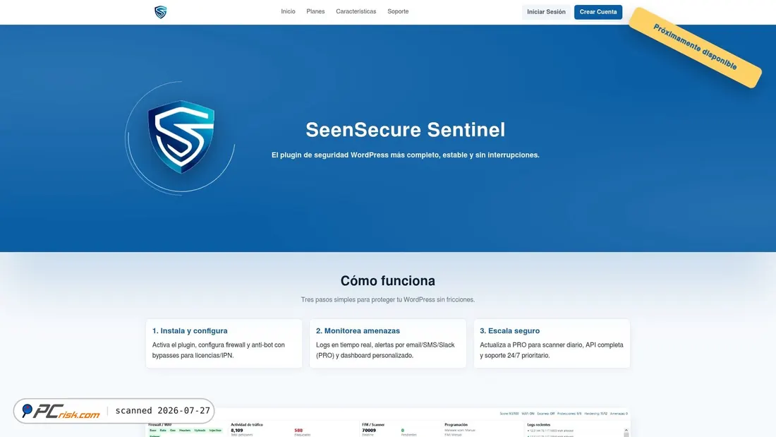 Screenshot of seensecure.com