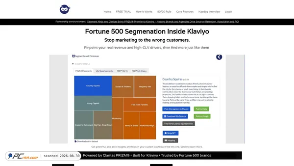 segmentninja.io screenshot